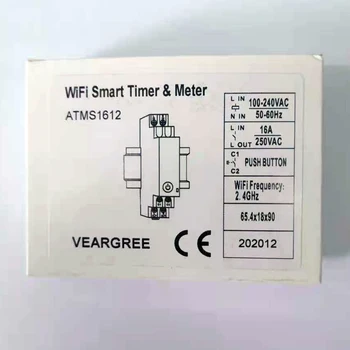 10 Kom. ATMS1612 16A 250v ac Adapter Wi-Fi Smart-Timer Tuya PROGRAM Timer