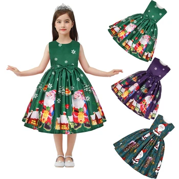 2-10 godina Haljinu za djevojčice, Dječje loptu haljina Dječje odjeće Božić za djevojčice Smještaj za haljinu za malu djecu Dječji kostim