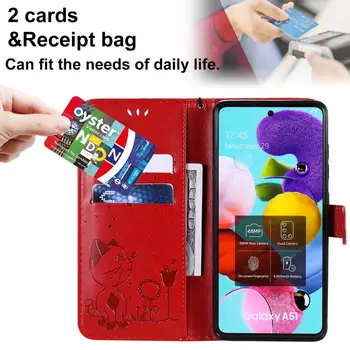 3D Mačka Kožna Flip torbica za Huawei Y5p Y6p Y7p Mate 40 Pro Plus Honor 9A 9C 9S 30 Lite Pro 30 Nova 7i 7 Pčelinji novčanik Torbica za telefon