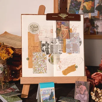 50 Listova Klasicni Van Gogh Monet Muha Slikarstvo Krajolik Ukrasne Naljepnice za Dnevnik Scrapbooking DIY Obrt Materijal