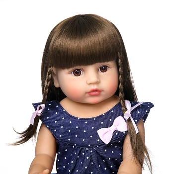 55 cm bebe возрожденная lutka igračke Imitacija slatke djevojčice i bebe se prave silikonske lutke Dječje igračke na poklon festival vodootporan soft touch