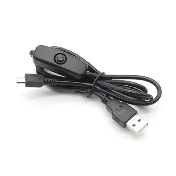 Adapter za punjač USB to Micro USB Kabel Napajanja s Prekidačem za uključivanje/Isključivanje kako Malina Pi Crna građen Izgled Dužina 1 Metar