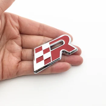 Auto Metalni Racing Zastava R logo Prtljažnik, Zadnji Rep Amblem Auto Oznaka Oznaka oznaka Ukras