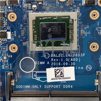 BAL22 LA-D803P A12-9700P matična ploča DELL 5565 5765 BAL22 LA-D803P Test matične ploče laptopa u redu