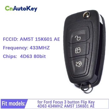 CN018047 za Ford Focus 3 tipke Flip-ključ 4D63chip 434 Mhz AM5T 15K601