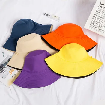 Dvostrani šešir Monotono Ribarski šešir muška I ženska štitnik Za sunce Obostrane Ribarski šešir Godišnje Panama Ribarski šešir