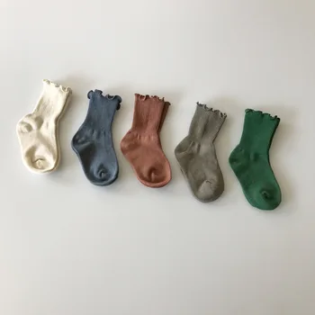 EnkeliBB Dječji čvrste čarape za spol Bebe Proljeće-ljeto čarape Kawaii u korejskom, japanskom stilu Dječje čarape s cijevi Baby Bebes Dizajn