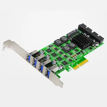 H1111Z Dodajte karticu PCI Express i USB 3.0 PCI-E 19-pinski adapter USB 3.0 PCI-E kontroler USB 3.0 PCI E PCIE USB3.0 Kartica za proširenje