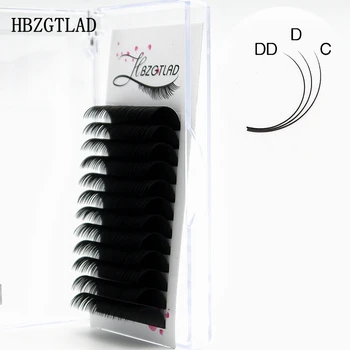 HBZGTLAD novi C/D/DD 16-20 mm umjetna kuna individualne trepavice trepavice maquiagem trepavice za profesionalce soft trepavica od mink