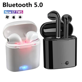 I7s TWS Bluetooth Slušalice su Bežične Slušalice Za sve pametne telefone Sportske Slušalice Stereo Ogranak za punjenje slušalice