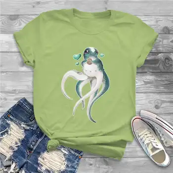 Jedinstvena majica Cuddlefish za djevojčice Subnautica Kvalitetan grafički t-shirt kratki Rukav Ofertas