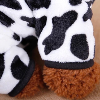Kostim krave Kaput za kućne ljubimce pse Zimske Pamučne haljine na 4 noge s kapuljačom Пижама Štene Pas Jakna je Topla odjeća Odjeća Odjeća za krave Kaput