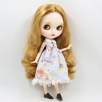 Ledeni lutka DBS Blyth licca prugasta haljina cvjetne čipke odjeća anime odijelo lutkarska odjeća poklon za djevojčice