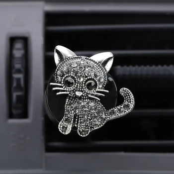 LEEPEE Diamond Mačka Automatski Utičnica Osvježivač za Automobil Aromatičan Difuzor Klima-uređaj Ukras Isječak Auto oduška Parfem