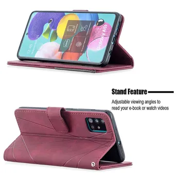 Luksuzna kožna torbica-flip za Samsung Galaxy S20 S21 FE S10 E S9 Note 20 10 Ultra Plus Lite A91 Torbica za telefon s magnetskom karticom