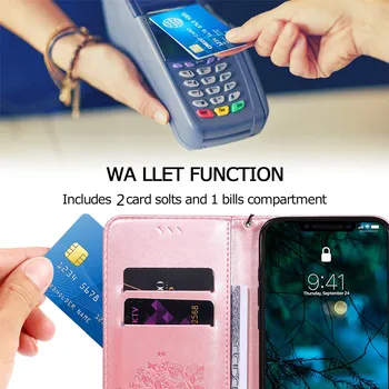 Luksuzni 3D Flip Torbica za telefon Samsung Galaxy A3 2016 A5 2017 A6 A8 Plus A7 A9 2018 G530 Kožni utor za kartice Stalak Torbica za novčanik