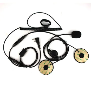 Moto Kaciga Slušalice 2Pin K Glavobolja Prst Dual PZR Mikrofon Zvučnik Zvučnik za Kenwood za Baofeng UV-5R Retevis RT22 H777 Radio