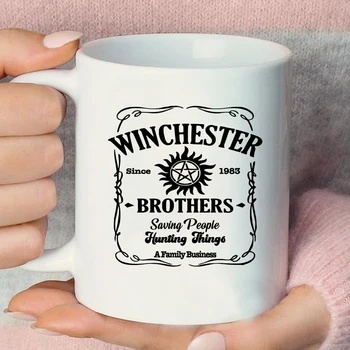 Nadnaravni Kava bubalo Winchester Obitelj 11 unci demitasse Nadnaravno Inspirirala Sam Dina Кастиэля Crowley Bobby Charlie Mugs