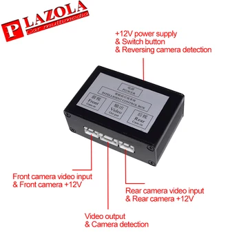 Parking 2-kanalni видеопереключатель Automatski slijepa zona inteligentni sustav sprijeda straga stražnja kamera kontroler dvostrani pregled
