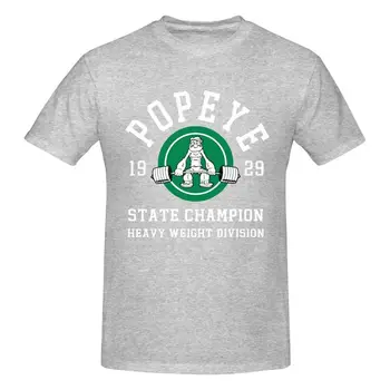 Popeye Teška Siva Košulja od Heather t-Shirt Majica Vtg Dizajn Vanjska Odjeća Harajuku