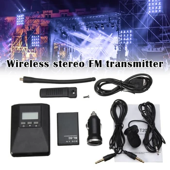 Prijenosni 0,2 W Stereo Bežični FM odašiljač za Učenje umjetničkom glazbenim instrumentima UY8