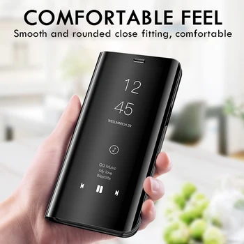 Smart Mirror Flip Torbica za telefon Huawei Mate 8 9 10 20 30 Pro P30 P10 Plus P8 P9 P20 Lite Pro 2017 2019 Stražnji poklopac Pokriva Mate30