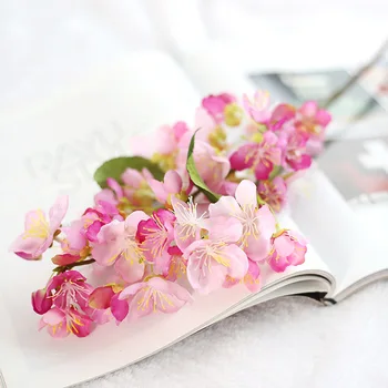 Svila umjetni cvijet Japan Višnje cvijet Lažni cvijet Za mladence Vjenčanje Dekor na Valentinovo DIY buket umjetnih boja