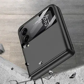 Torbica na magnet petlji za Samsung Galaxy Z Flip 3 5G Poklopac sa zaštitnim ekrana Luksuzna torbica za telefon Galaxy Z Flip3 5G Shell