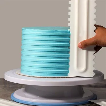 Torta dekoracija Češalj Za Pecivo Glazura Glatko Strugalica za tortu 6 Dizajnerskih tekstura Fondant Lopatica Alati za pečenje Slastica za tortu