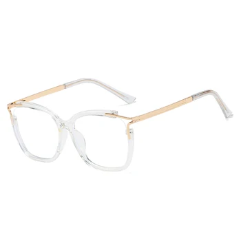 Trendi Ženski Bodove u okvirima Kvalitetan Dizajn Brand Cijeli Obruč Mačka Oko Elegantne Naočale na recept UV400 Naočale
