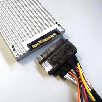 Ugrađeni Kabel 12G Mini SAS HD-U. 2 / SFF-8643-SFF-8639 Dužine 0,5 M S 15-Pinskim napajanjem SATA, Pogodna Za SSD U. 2