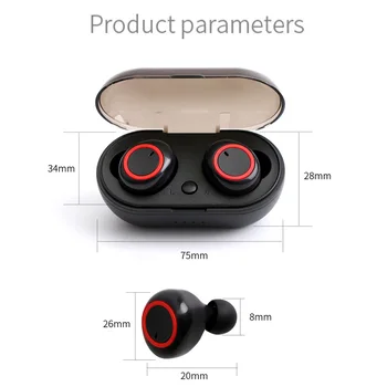 Y50 Tws Bežične Slušalice S Mikrofonom Osjetljiv Na Dodir Za Upravljanje Bluetooth Slušalice Airbuds Prodaja Novim Korisnicima Bonus Slušalice Sportski Pod