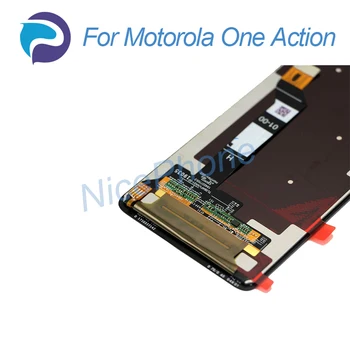 Za Motorola One Action LCD zaslon osjetljiv na dodir Digitalizator Sklop Zamjena XT2013-1/2/4 Moto One Action LCD zaslon
