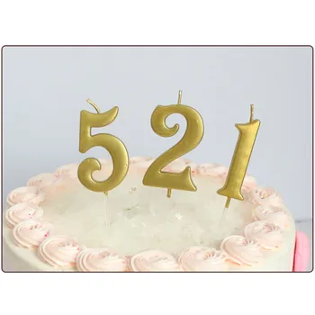 Šampanjac Broj 0-9 Sretan Rođendan Torta Svijeće 3D Oblik Topper Dekor Večernje Potrepštine Dekor DIY Home Dekor Broj Svijeće