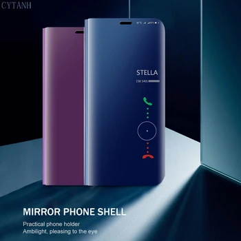 Ogledalo Flip torbica za Huawei P40 P20 P30 Pro Y7 Y6 Y5 P Smart Z Y9 Prime 2019 za Honor 20 10 9 Lite 8X 8A 8S 8C 9X Pro Y9S Torbica 2