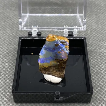Prirodni rijedak australski iron opal (fotografirao vlažna vode) uzorak dragog kamena uzorak minerala kvarca dragulji okvira veličine 3,5 cm 2