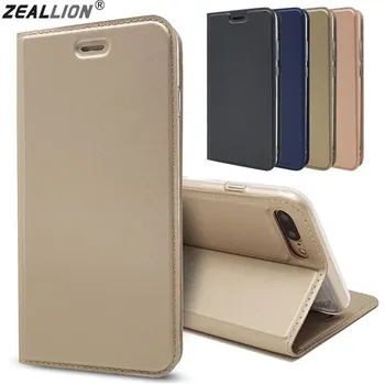 ZEALLION za iPhone 5 5s 6s 7 8 11 Plus X Luksuzni Tanki Magnetski Držač za kartice od umjetne kože, s gornjim postoljem Torbica 3