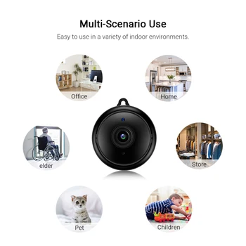 1080P Mini-Kamera IP Kamera za video Nadzor Sa Bežičnom Kamerom Wi-Fi Osnovna Sigurnost video snimač za Noćni Vid DVR Kamere Koriste 4