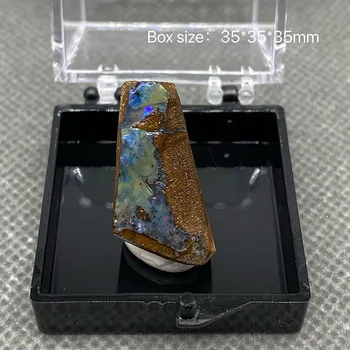 Prirodni rijedak australski iron opal (fotografirao vlažna vode) uzorak dragog kamena uzorak minerala kvarca dragulji okvira veličine 3,5 cm 5