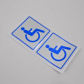 1 Par 100 x 100 mm Prozor Automobila Branik Ikona za osobe s invaliditetom Naljepnica Naljepnica Dvostrane Ljepljive Automatski Tjestenina