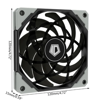 1XT 120 mm PWM ventilatora kućišta PC-ultra-tanki Tihi ventilator vodenog hladnjaka procesora računala