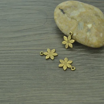 30 kom berba brončani cvijet Metalni Privjesci Privjesci za Izradu Nakita DIY Ručni Rad 17*13 mm 4202B