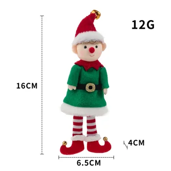 Božićni Medo Elf Mekana Mekana Lutka Pixie Dekoracije Božićno Drvce Privjesak Privjesak Dječak Djevojčica Vilenjaci Novu Godinu 2022 Dječje Darove Navidad