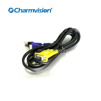 Charmvision KVM originalni kabel-USB preklopnik vrste KVMa LUV-V1 1,8 m, 3 m, 5 m USB2.0 Produžni kabel, VGA KVM