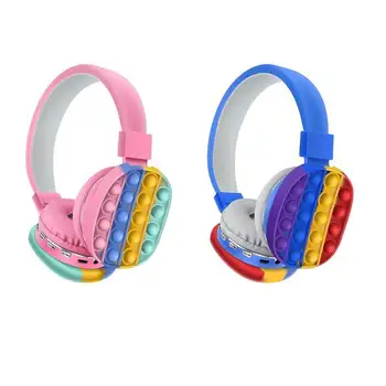 Dekompresija Se Kreativno Silikonska Stereo Slušalice Igračka Bežične Slušalice Igračka Slušalice Nemirna Igračka Kravata Boje Slušalice 0