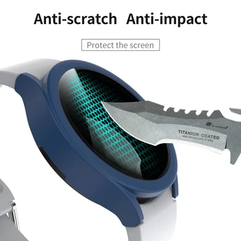 Lagana Zaštitna torbica za ekran za Samsung Galaxy Watch 4 Poklopac 40 mm 44 mm Mat Tvrdi PC Branik Staklena Film Tanka Ljuska