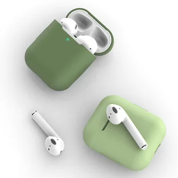 Meke Silikonske Navlake Za Airpods1 2 Silikon Bluetooth-kompatibilni Torbica za slušalice za AirPods 1 2 Torbica Za Slušalice, Stalak za punjenje kutija