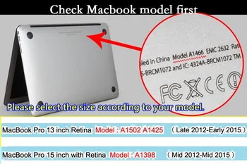 Meki Za Macbook Pro 13 Retina 15 EU SAD Španjolski Tipkovnica Cover A1398 A1502 Silicij Za Macbook Retina 13 15 Koža Tipkovnice
