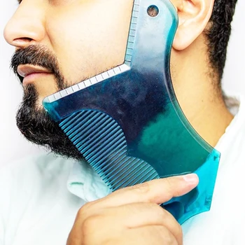 Moda Za muškarce Pogon brade Alat za oblikovanje predloška Vodič Britva za lica Trimer za kosu, stroj za šišanje kose stroj za šišanje kose šišanje lica 0