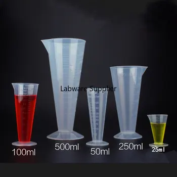 Od 25 ml, 500 ml Plastični konus mala čašica za laboratoriju